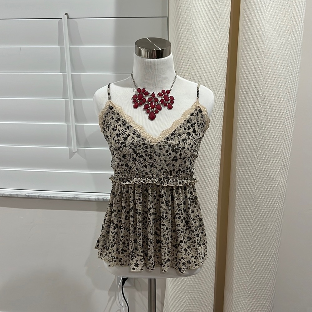 Willow & Root Floral Babydoll Top